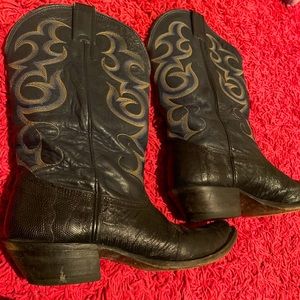Nocona snakeskin boots.